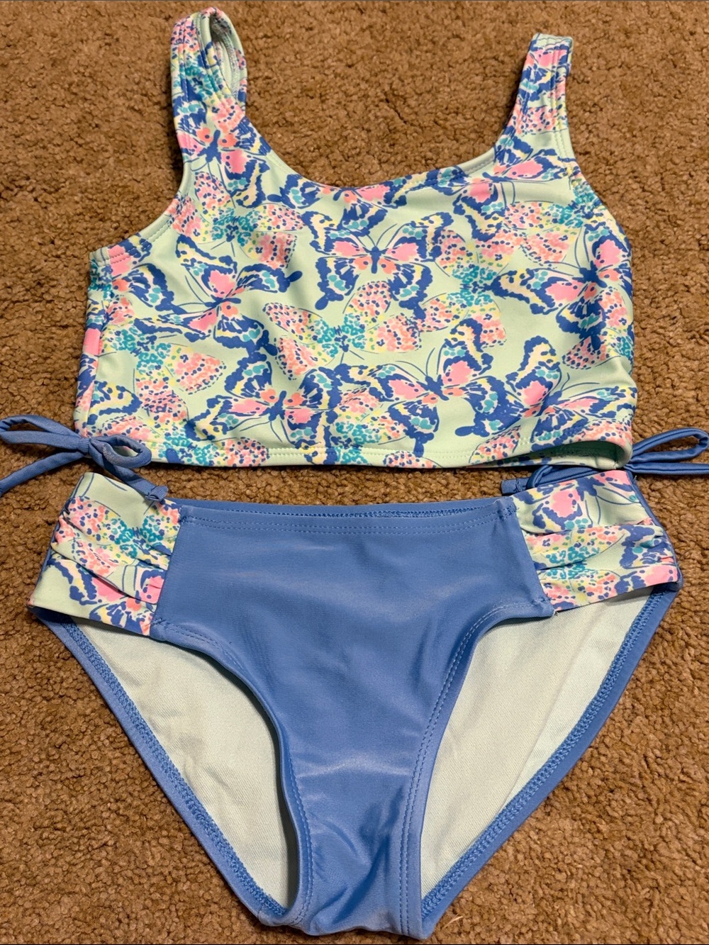 Cat & Jack Blue Butterfly Two-Piece Swim Set